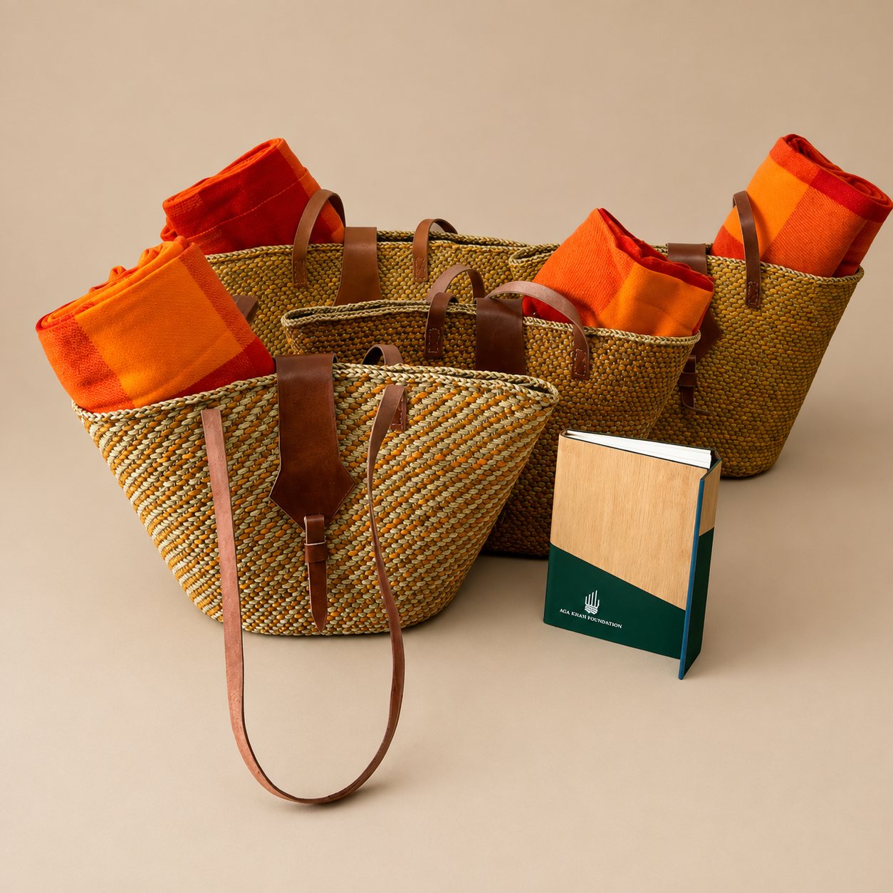 Handwoven Kenyan baskets with locally made gifts