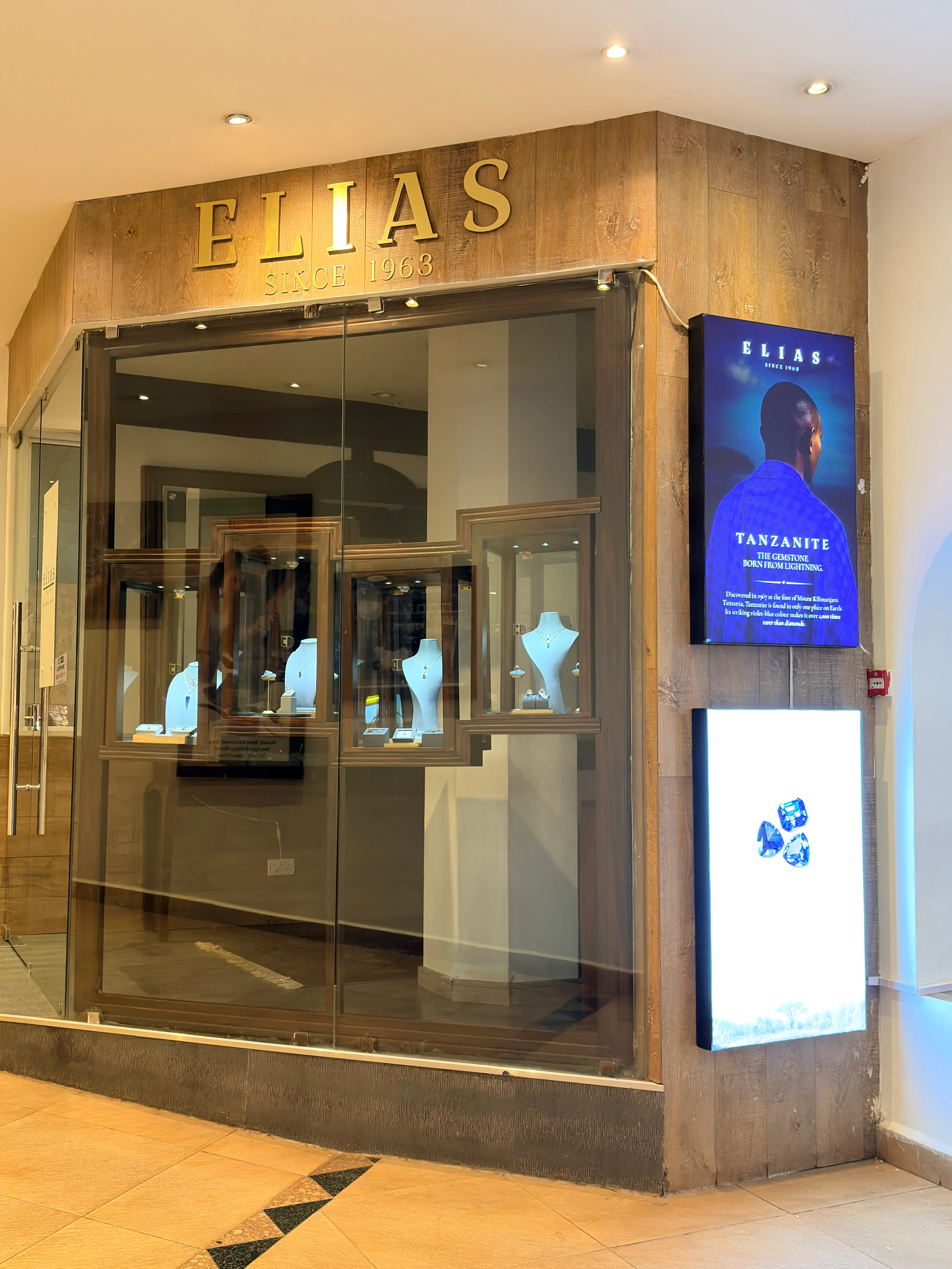 Elias Jewellers (Village Market) — Luxury Jewelery Storefront Signage