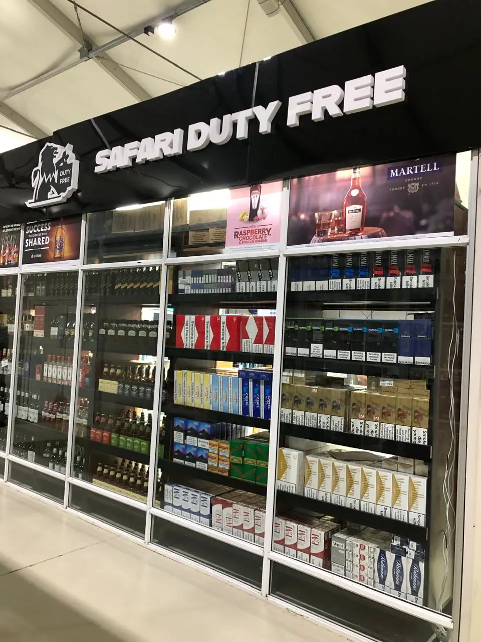 Safari Duty Free (JKIA) — Storefront & Wayfinding Signage